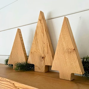 Baum im Altholz Design gerade Form | Winter & Weihnachtsdekoration