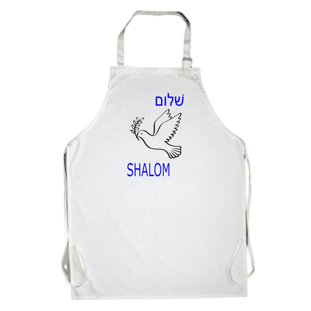 SHALOM. Peace. Christian Hebrew Apron by Faithful and True Writing. Etsy