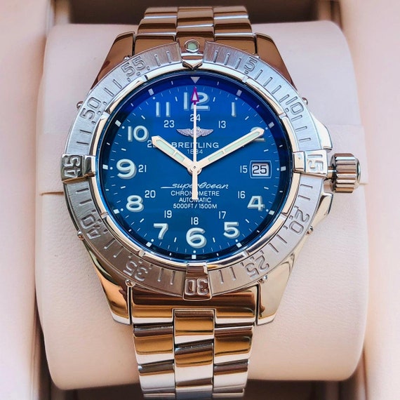 BREITLING SUPEROCEON chronometre Blue Dial  42MM … - image 4