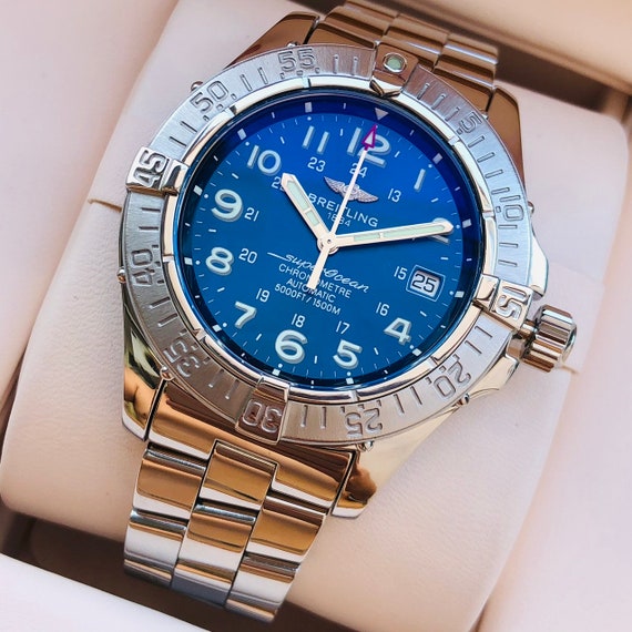 BREITLING SUPEROCEON chronometre Blue Dial  42MM … - image 2