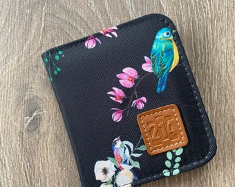 Porte monnaie pour femme, Portefeuille des oiseaux.