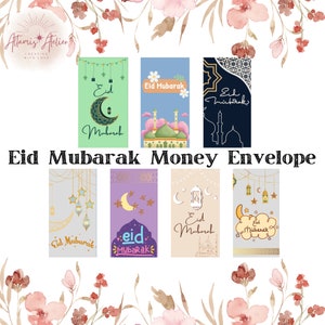 Afdrukbare Eid Mubarak-geldenvelop