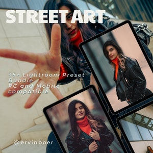 Trending Street Art Lightroom Presets, 35+ Filters, Professional Photo Editing, 2024 Pack, Portrait Presets