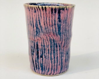 Colored stoneware tumbler