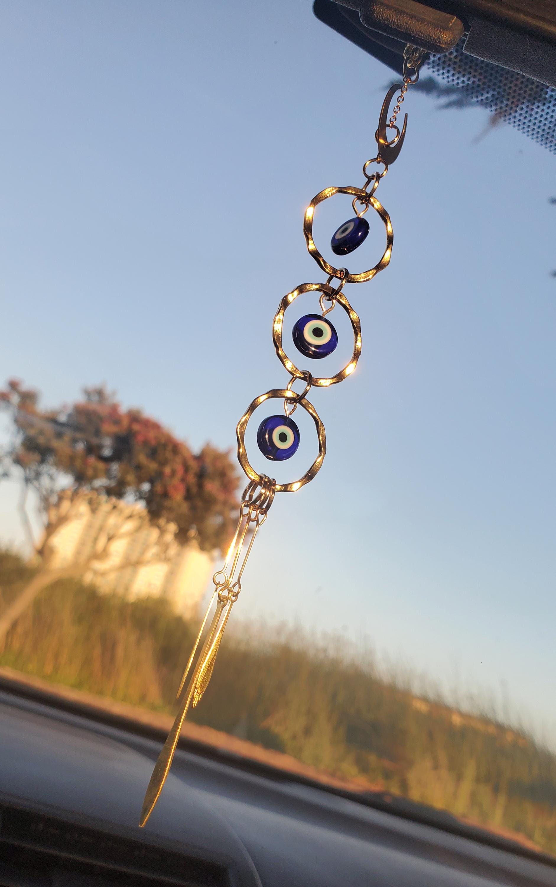 PAYNAN - Ciondolo per auto per specchietto retrovisore auto, decorazioni con ciondolo a forma di amuleto portafortuna