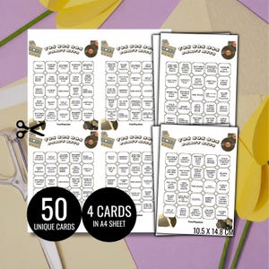 70s 80s 90s Party Hits Bingo Game Cards Music Bingo Game Card Music Party Game Card Unique Cards Printable Digital Download Spotify Playlist image 5