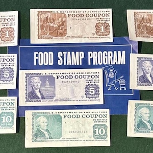 Vintage USDA-matkupongset, 1976-1990-serien, samlarfrimärken bild 4