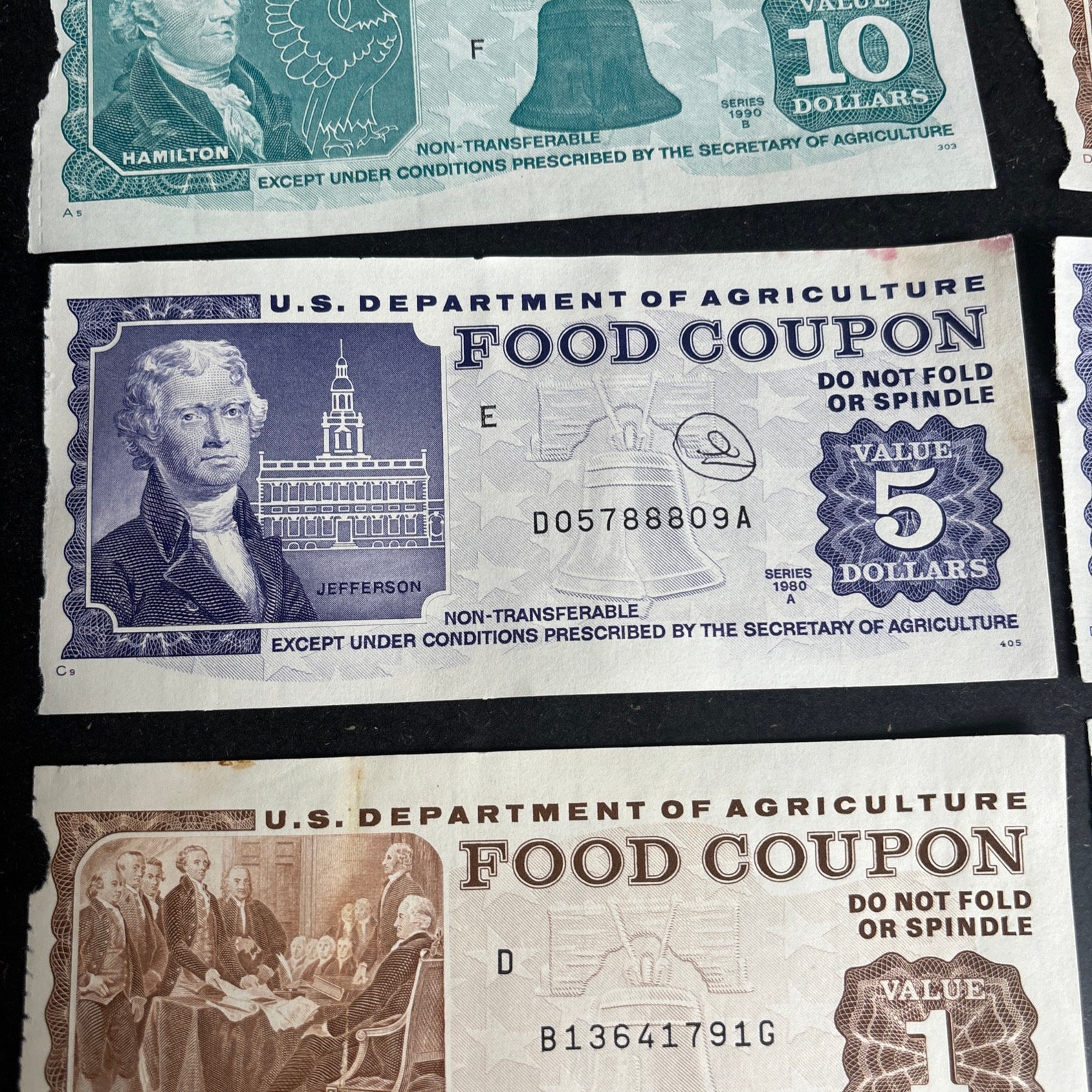 Vintage USDA Food Coupons Original Paper Food Stamps Rare Gift Perfect