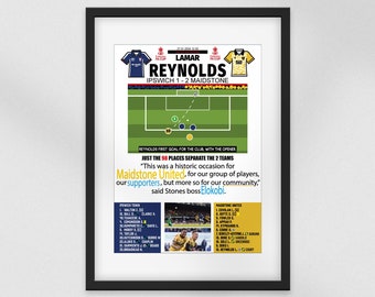 Maidstone, Reynolds GOAL in the FA CUP Wall Print