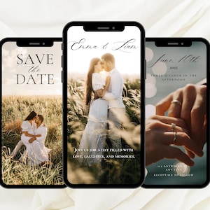 Animated Wedding Video Invite | Wedding Video Invite | Animated Save The Date Invite | Wedding Video Save The Date Template