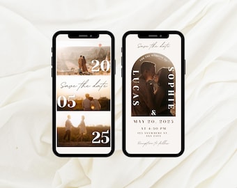 Animated Wedding Save The Date Video Invite (Digital Download)