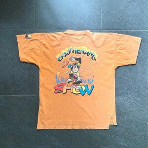 T-shirt LC Waikiki Boomerang Show Master Orange 14Ans Singe Prints Etiquette OG Vintage Rare France 90s image 7