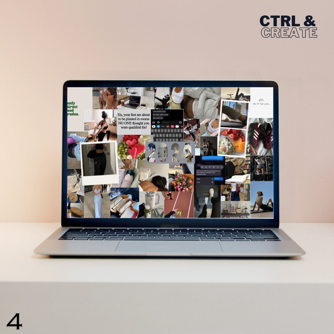 Laptop Vision Board Template - Etsy