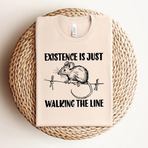 Funny Mouse Zipline PNG SVG, Cute Balancing Mouse Clipart, Cartoon Mouse Digital Design, Mouse Sublimation Art, Funny Rodent Shirt Design