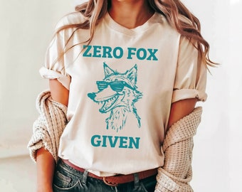 Zero Fox Given PNG SVG Design Digital Download, Meme Sublimation PNG for Printing and Cutting, Transparent Background, T-Shirt/Poster Design