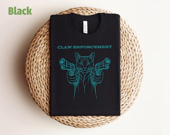 Camiseta divertida de gato, camiseta con garras, regalo para amantes de los gatos, camiseta con meme de gato, camiseta con gráfico de gato, camiseta de gato salvaje, camiseta informal