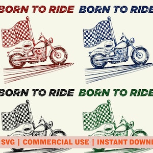 Motorcycle PNG SVG Digital Download, Born to Ride Retro Motorcycle PNG for Commercial Use, Textured Motorcycle Helmet Sublimation Design