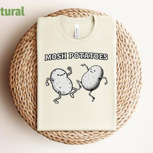 Mosh Potatoes T-Shirt, Funny Potato Shirt, Meme Tee, Potato Lover Gift, Vegetable Shirt, Potato Joke Shirt, Party Shirt, Casual Wear TShirt