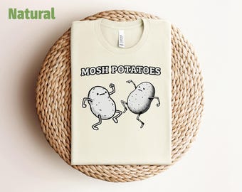 Mosh Potatoes T-Shirt, Funny Potato Shirt, Meme Tee, Potato Lover Gift, Vegetable Shirt, Potato Joke Shirt, Party Shirt, Casual Wear TShirt