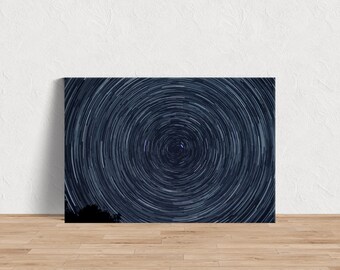 Spiral Night Photo Art Print, Twirling Night Sky Wall Decor, Cosmic Swirl Poster, Celestial Space Aesthetic, Space Art Print, Sky Wall Art