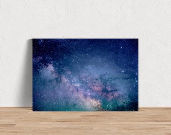 Colorful Galaxy Star Photo Art Print, Vibrant Cosmic Nebula Wall Decor, Outer Space Poster, Celestial Artwork, Colorful Celestial Wall Art