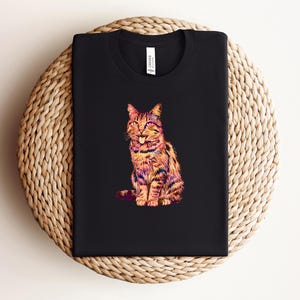 Funny Rainbow Cat Shirt, Psychedelic Cat Tee, Cat Memes Shirt, Gift for Cat Lovers, Funny Cat Shirt Designs, Casual Wear Tee, Cat Pun TShirt