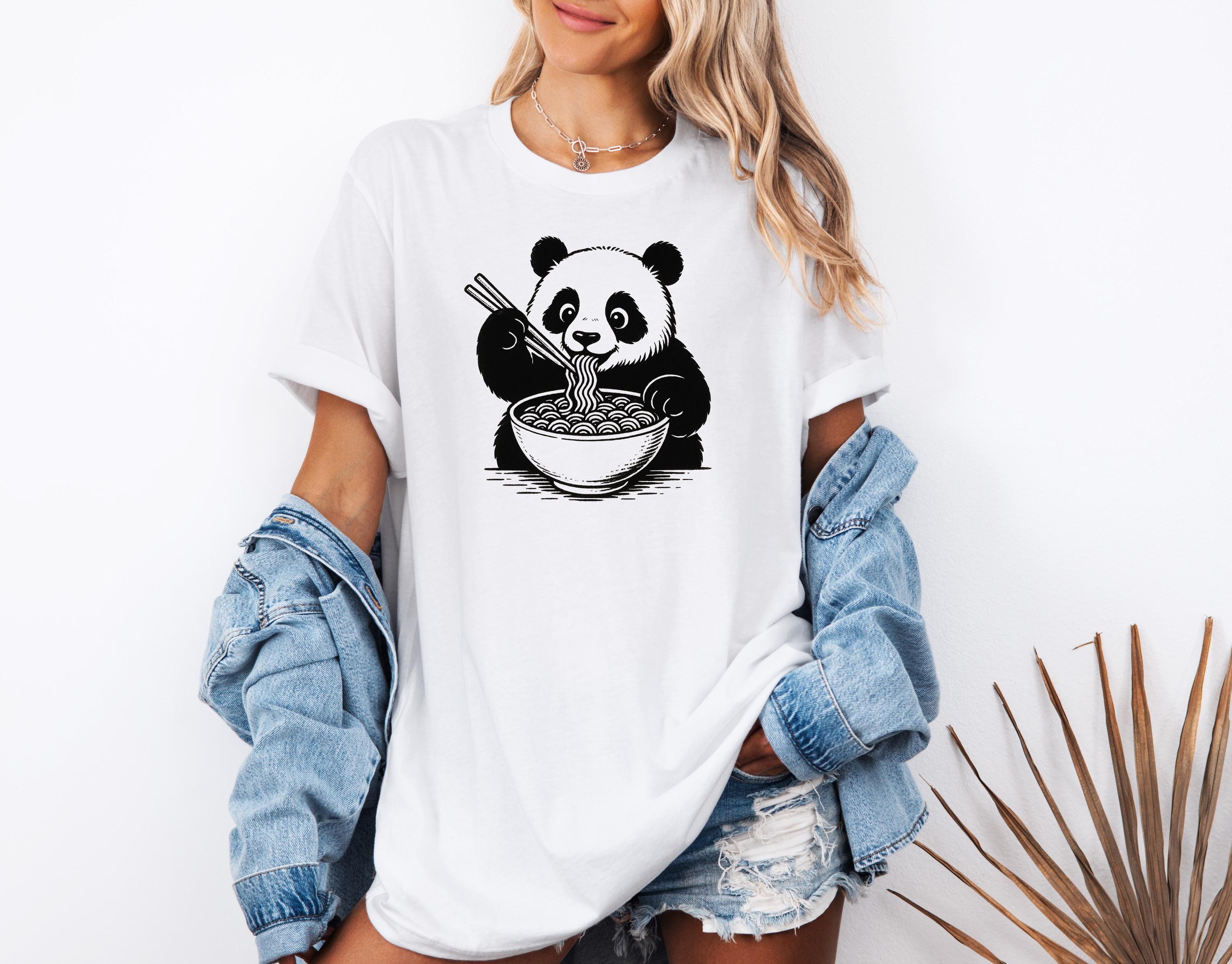 T-shirt Donna Con Panda Ricamato, Manica Corta, Girocollo, Bianca - Nuova Con Etichette - Foto 3