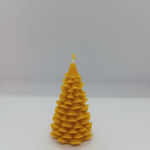 Beeswax Candle - natural, organic Christmas tree, eco-friendly,handmade, 100 % pure