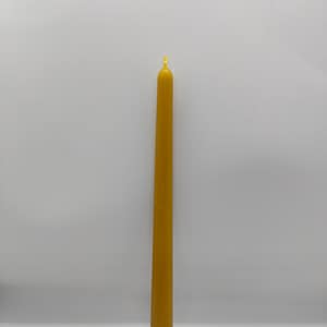 Handmade Beeswax Taper Candle, Non-Toxic, Dinner candle, Wedding candle, Altar candle, Meditation candle, Traditional beeswax candle
