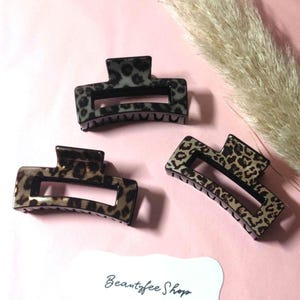 Haarspange Leoparddesign - Haarklemme Leopardmuster - Haarklammer - Hair clip - Clips -