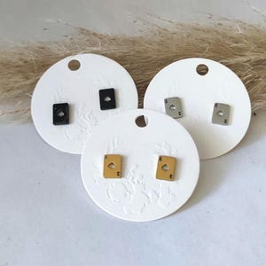 Ohrstecker - Skatkarte - Ass - Ohrringe - Edelstahl - Ohrschmuck