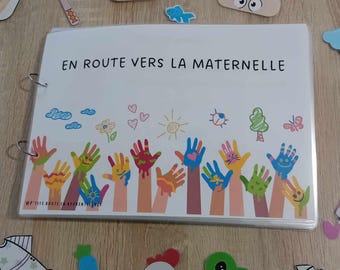 "On the way to kindergarten" activity booklet, very young section, scratch activities, learning booklet for children aged 2-3