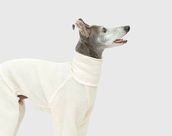 THERMAL HIGH-NECKEDROMPERS Off-white,Whippet, Italian Greyhound Clothing