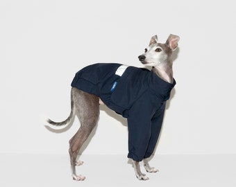 FRENCHPOLICE WATERPROOF JKT Darknavy ,Whippet, Italian Greyhound Clothing
