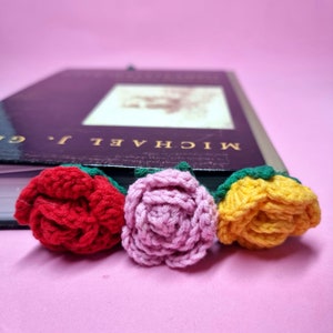 Crochet Flower Bookmark, Vintage Gift, Book lover gifts, Mother&#39;s Day Gift
