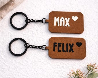Personalized keychain with name | Snappap name tag | Sustainable gift for men, women, and children | Backpack/school bag