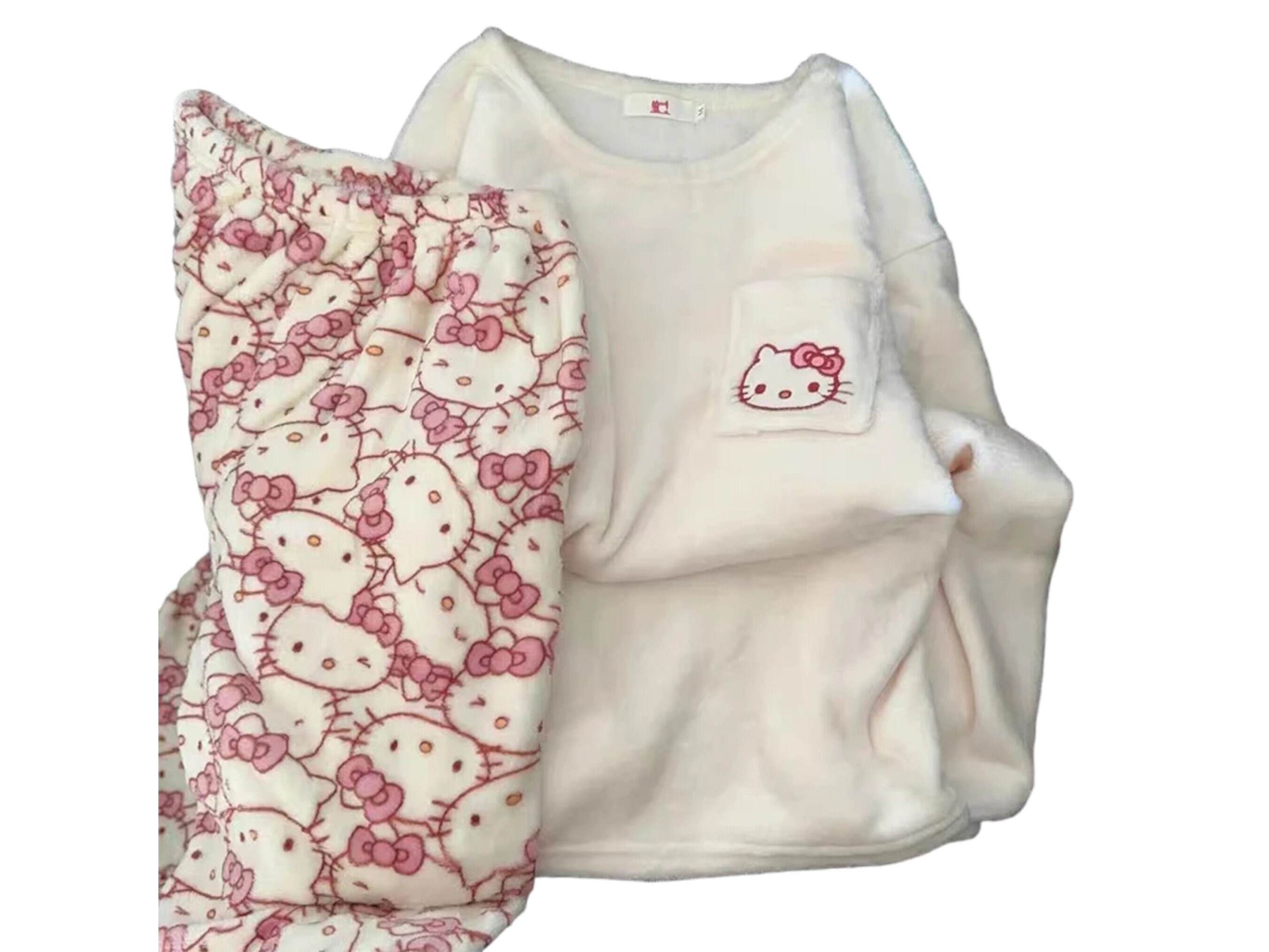 Buy Pink Fuzzy Pjs Online In India Etsy India