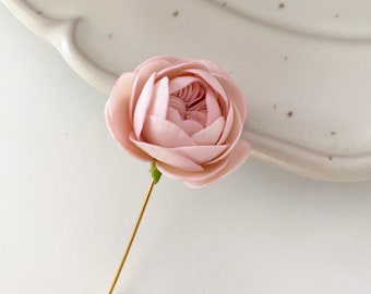 Blush lapel pin flower lapel pin floral boutonniere suit lapel pin groom blush boutonniere wedding lapel pin flower brooch fancy lapel pin