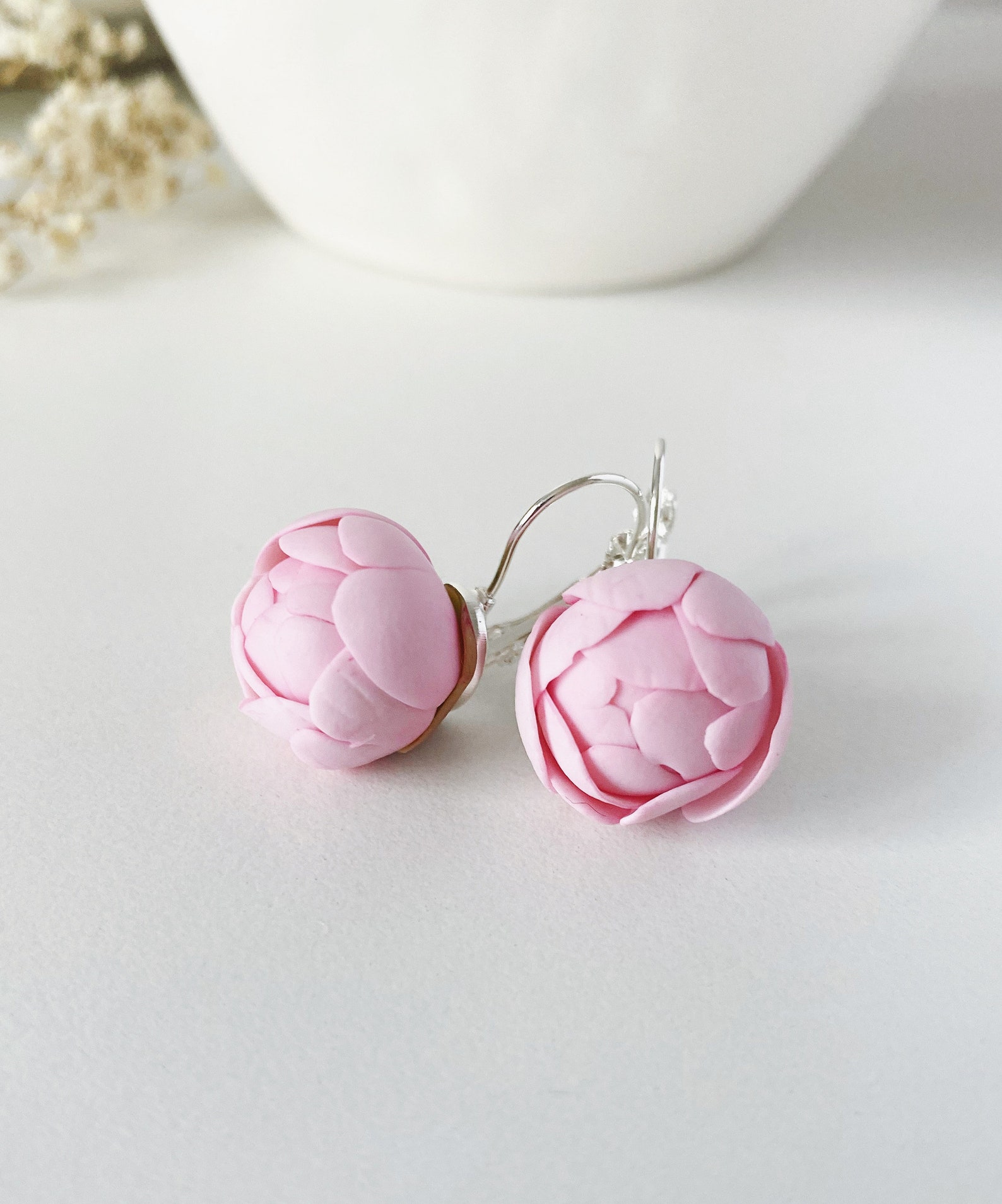 Theresa Earrings in Peony main image 1