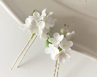 Lilac hair pin bridal hair pin flower head piece wedding hair pin bridesmaid hair clip lilac flower hair pin wedding head pin