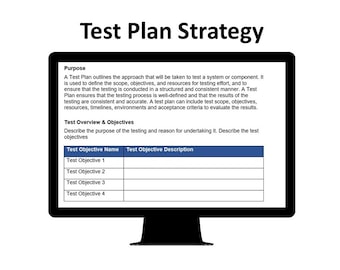 Test Plan Strategy (Word) PMI APM PRINCE2