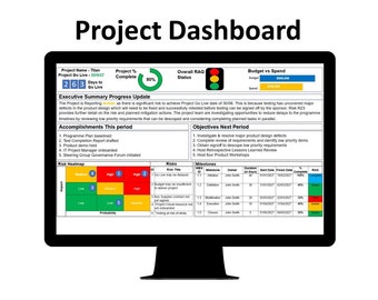 Project Status Report Dashboard (PowerPoint)