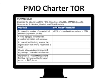 PMO Charter Terms of Reference (Word) PMI APM PRINCE2