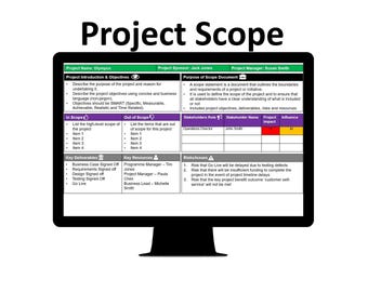 Project Scope Statement PowerPoint Scope Management Plan Project Charter