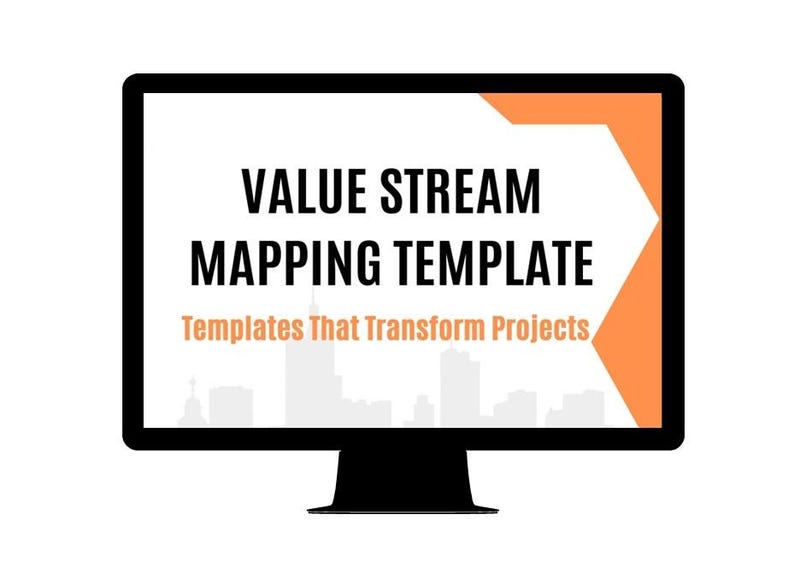 Value Stream Mapping Template (word Agile VSM) Process Improvement - Etsy