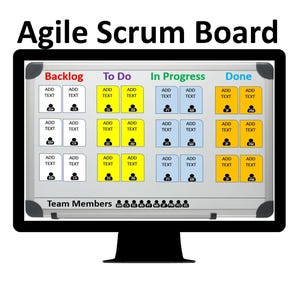 Agil Scrum Vorlage Power Point & Excel. 2 Dokumente zum Preis von 1. Template für tägliche Scrum-Meetings
