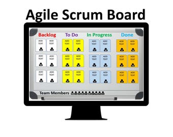 Agile Scrum Template PowerPoint & Excel. 2 documents for the price of 1.  Daily Scrum Meeting Template