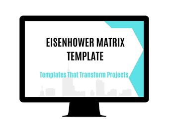 Eisenhower Matrix Template (Time Management Matrix, Priority Matrix, Decision Matrix, Task Prioritization Grid, Productivity Matrix)