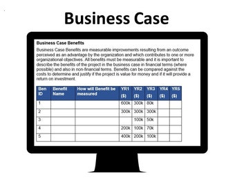 Business Case Project Investment Template PMI APM PRINCE2