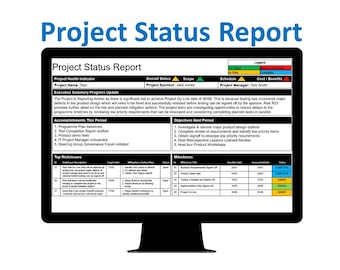 Project Status Report Powerpoint Black